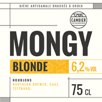 Mongy  Bière Blonde en 75 cl